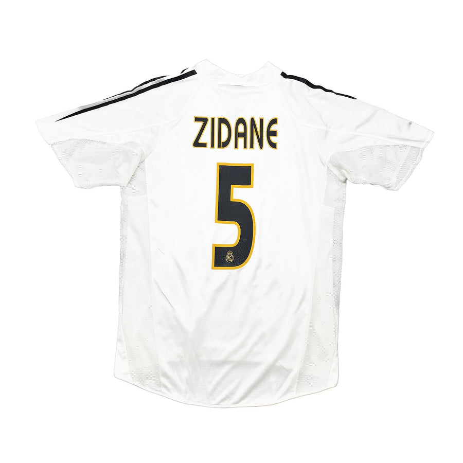 Camiseta de local del Real Madrid Zidane #5 *Player Issue* (M) Adidas 2004/05