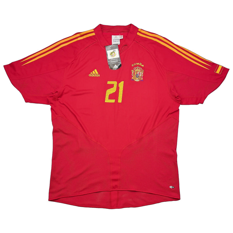 2004/06 Spain Valeron #21 *BNWT* Home Shirt (XL) Adidas
