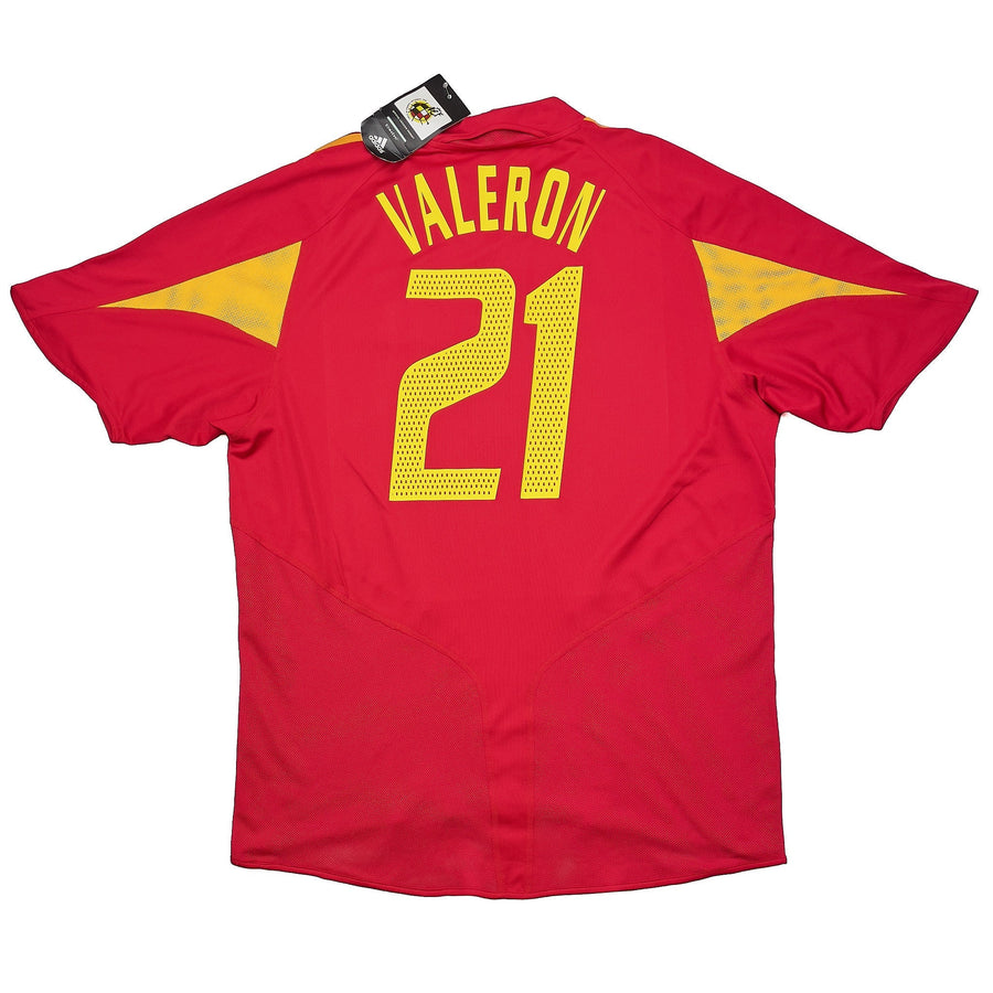 2004/06 España Valeron #21 *BNWT* Camiseta Local (XL) Adidas