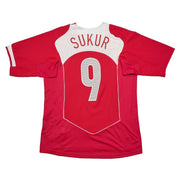 2004/06 Turquía Suker #9 Camiseta Local (M) Nike
