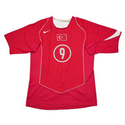 2004/06 Turquía Suker #9 Camiseta Local (M) Nike