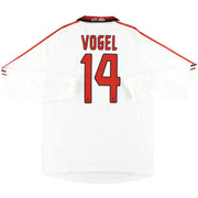2005-06 AC Milan adidas Camiseta de visitante 'Formotion' de jugador Vogel #14 Manga larga XL