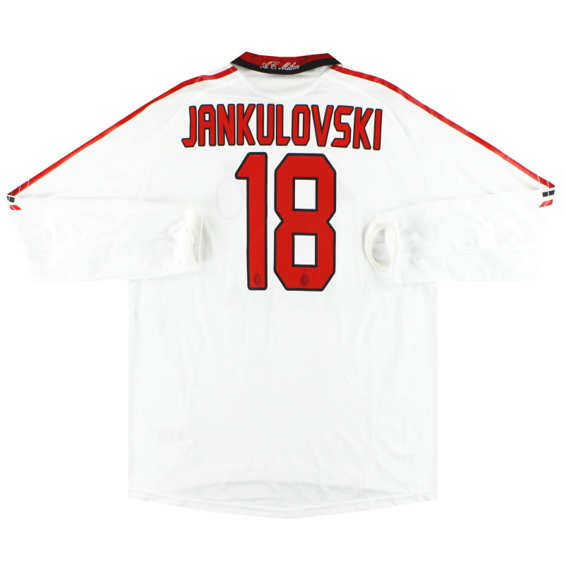 Camiseta de la segunda equipación del AC Milan 2005-06 adidas 'Formotion' Jankulovski #18 Manga larga XL