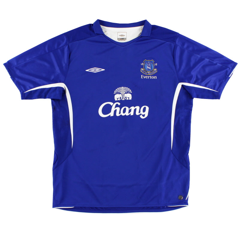 2005-06 Everton Umbro Camiseta Local Talla S.Niño