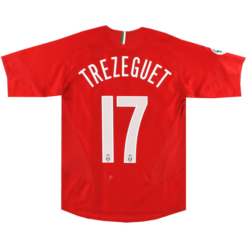 2005-06 Camiseta Visitante Nike Juventus Trezeguet #17 Talla S