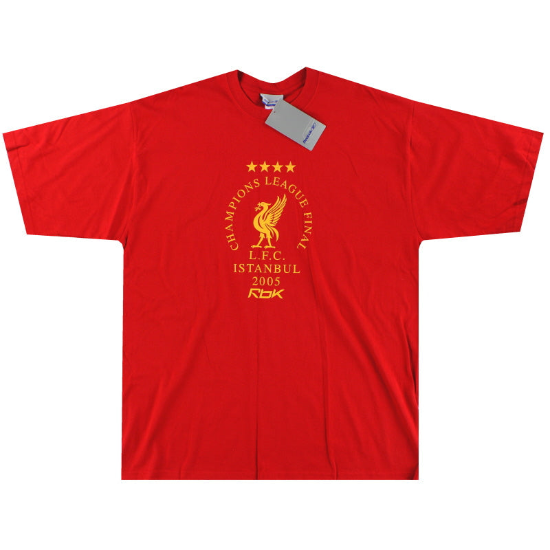 Camiseta gráfica Reebok 'Final Champions League' del Liverpool 2005-06 *con etiquetas* XL