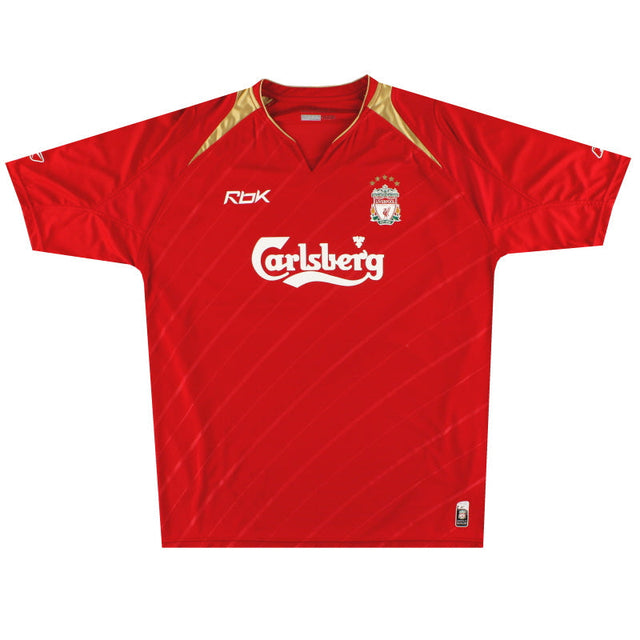 Liverpool 2005-06 home Champions League shirt M