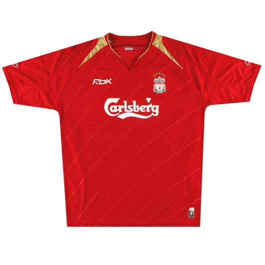 Liverpool 2005-06 home Champions League shirt XL