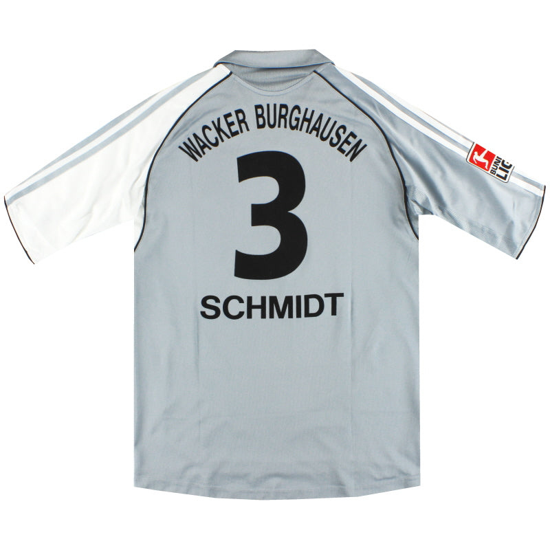 2005-06 Camiseta local adidas Wacker Burghausen Schmidt #3 T