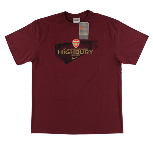 2005-06 Arsenal 'Highbury' Graphic Tee *w/tags* M