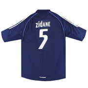 Camiseta adidas del Real Madrid de la temporada 2005-06 de visitante Zidane #5 XL