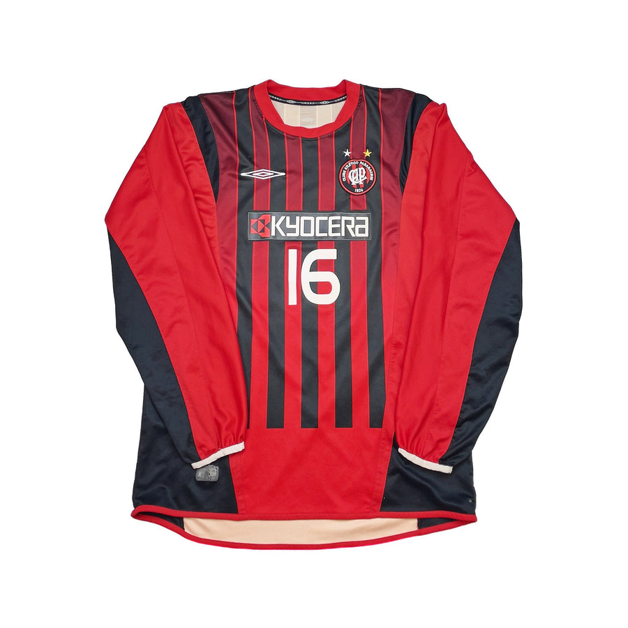2005 Camiseta de local de manga larga Athletico Paranaense #16 (XXL) Umbro