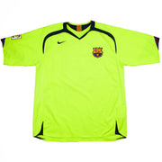 Camiseta del FC Barcelona Ronaldinho #10 de visitante 2005/06 (XXL) Nike