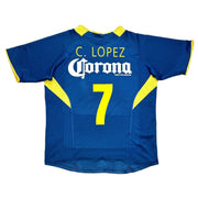 Camiseta de visitante Club América 2005/06 C.López #7 (M) Nike