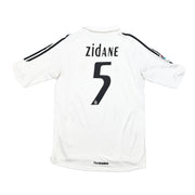 2005/06 Camiseta de local del Real Madrid Zidane #5 (M) Adidas