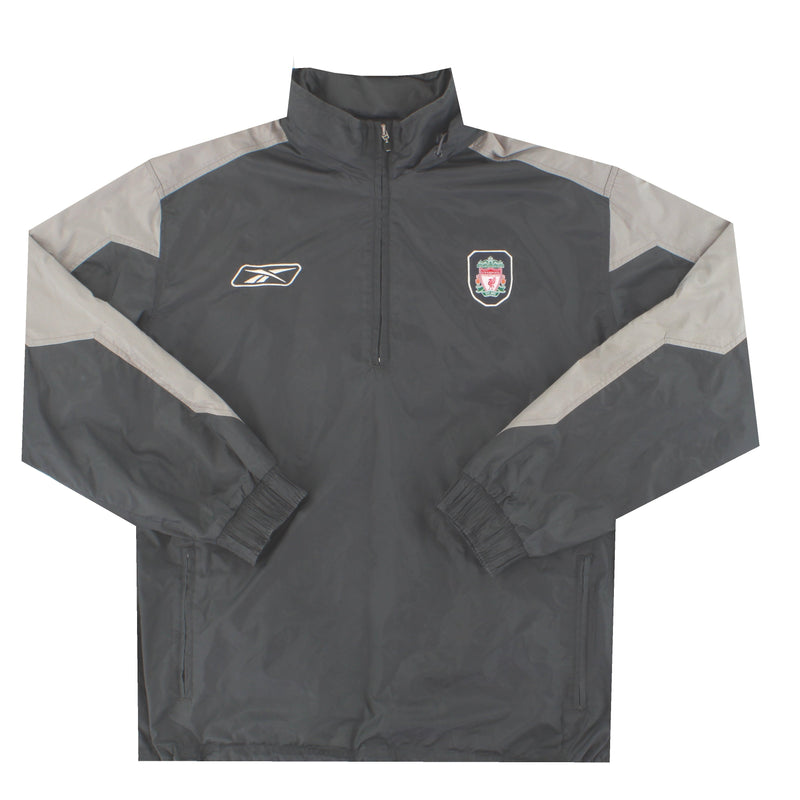 2005 Liverpool Reebok 1/2 Zip Rain Jacket M
