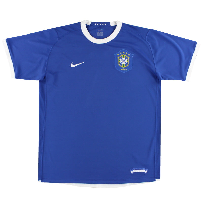 Camiseta de visitante Nike de Brasil 2006-07 XL