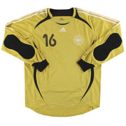 2006-07 Dinamarca adidas Camiseta de portero de jugador #16 XL