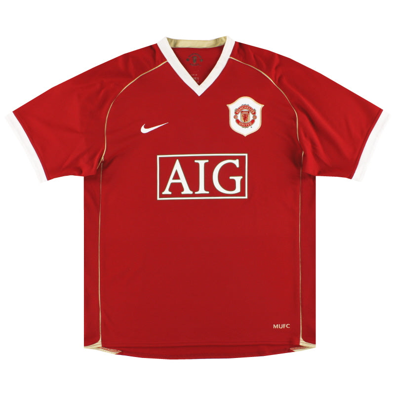 Camiseta de local Nike del Manchester United 2006-07 *Impecable* Talla XL