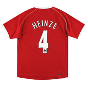 2006-07 Manchester United Nike Home Shirt Heinze #4 *Mint* L - Classic Football Kit