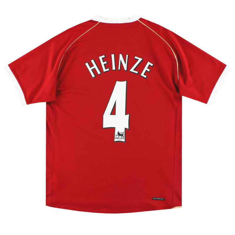 2006-07 Manchester United Nike Camiseta Local Heinze #4 *Impecable* L