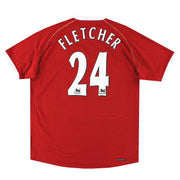 Camiseta de local Nike del Manchester United 2006-07 Fletcher #24 XL