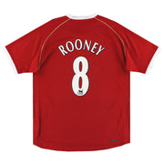 2006-07 Camiseta de local Nike del Manchester United Rooney #8 XL