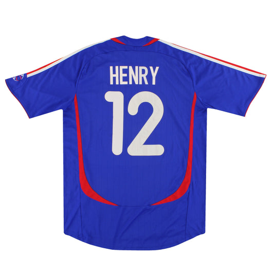 2006-07 France adidas Home Shirt Henry #12 M