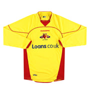 Camiseta de local Diadora '125 Años' de Watford 2006-07 Manga Larga