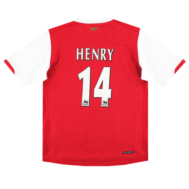 2006-08 Camiseta local del Arsenal Nike Henry #14 XL.Niño