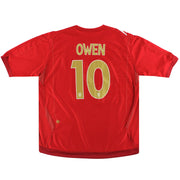 2006-08 Inglaterra Umbro Camiseta Visitante Owen #10 XL