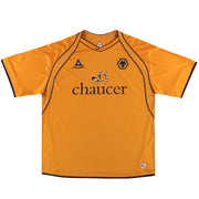 2006-08 Camiseta de la Casa Le Coq Sportif de los Wolves *Impecable* L
