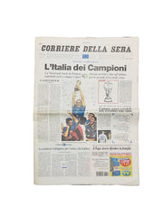 2006 Italia Copa Mundial Ganador Periódico Corriere Della Sera