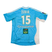 Camiseta de visitante del Marsella 2006/07 Zubar #15 *emitida para partido + firmada* (Talla L) Adidas