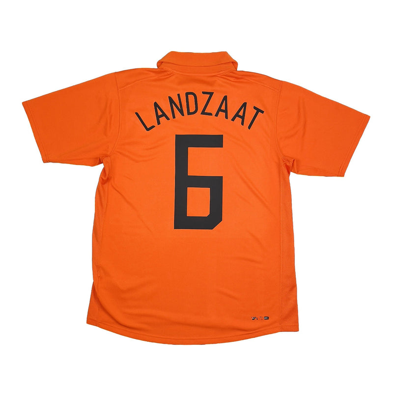 2006/08 Netherlands Landzaat #6 Home Shirt (M) Nike