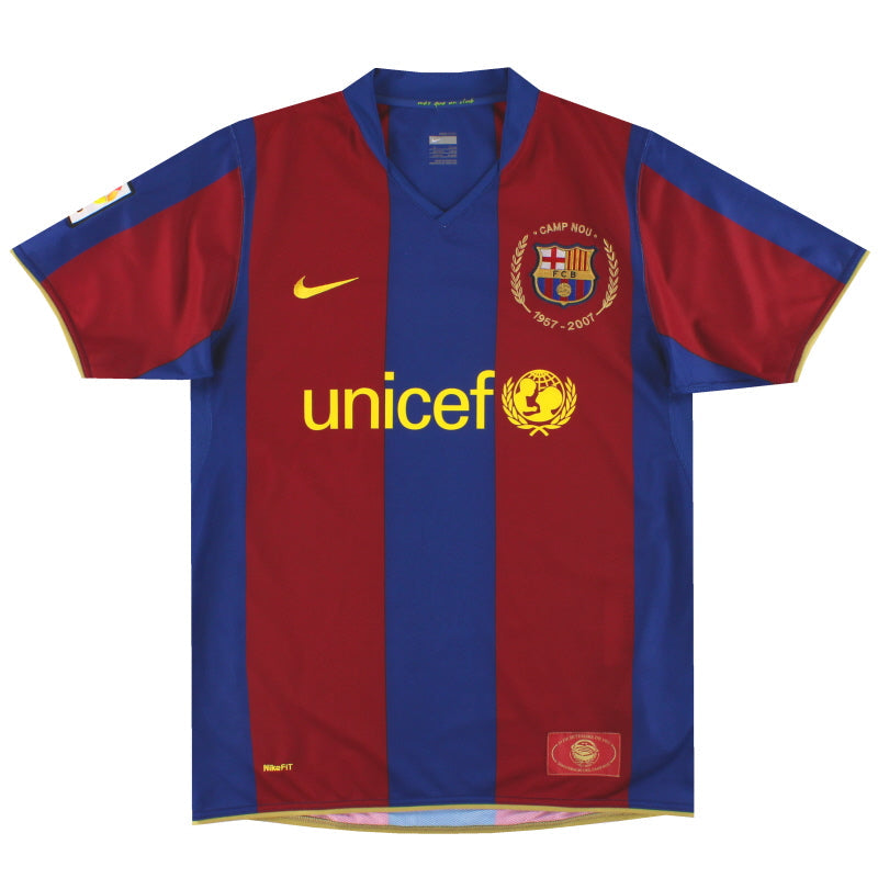 Camiseta del FC Barcelona Nike de la primera equipación 2007-08 Talla S