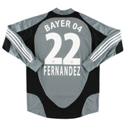 2007-08 Camiseta de Portero del Bayer Leverkusen Versión Jugador Fernández #22 Talla L