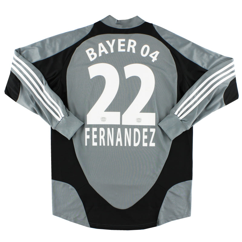 2007-08 Camiseta de Portero del Bayer Leverkusen Versión Jugador Fernández #22 Talla L