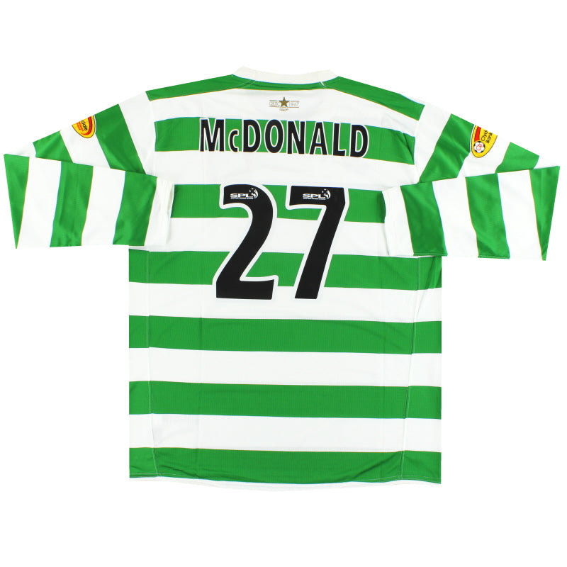 Camiseta Local Nike Celtic 2007-08 McDonald #27 Manga Larga *con etiquetas* Talla XL