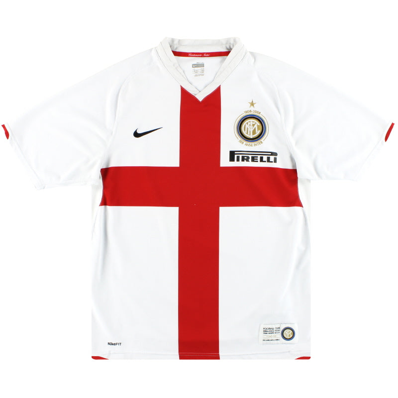 2007-08 Inter de Milán Nike Camiseta de Visitante Centenario XXL