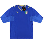 2007-08 Italia Puma Camiseta de Local de Jugador Manga Larga *con etiquetas* XL