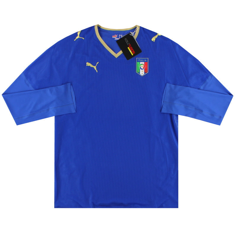 2007-08 Italia Puma Camiseta de Local de Jugador Manga Larga *con etiquetas* XL