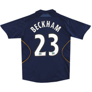 2007-08 LA Galaxy camiseta Adidas visitante Beckham #23 S.Niños