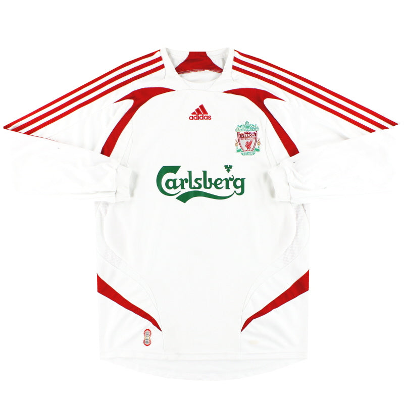 2007-08 Liverpool adidas Away Shirt L/S XXL
