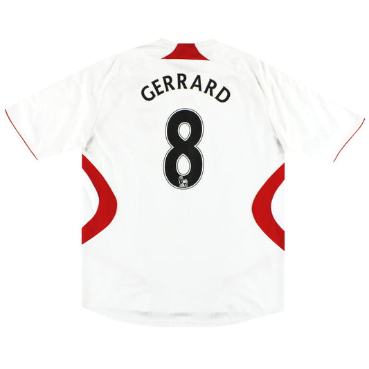 2007-08 Liverpool adidas Away Shirt Gerrard #8 XL