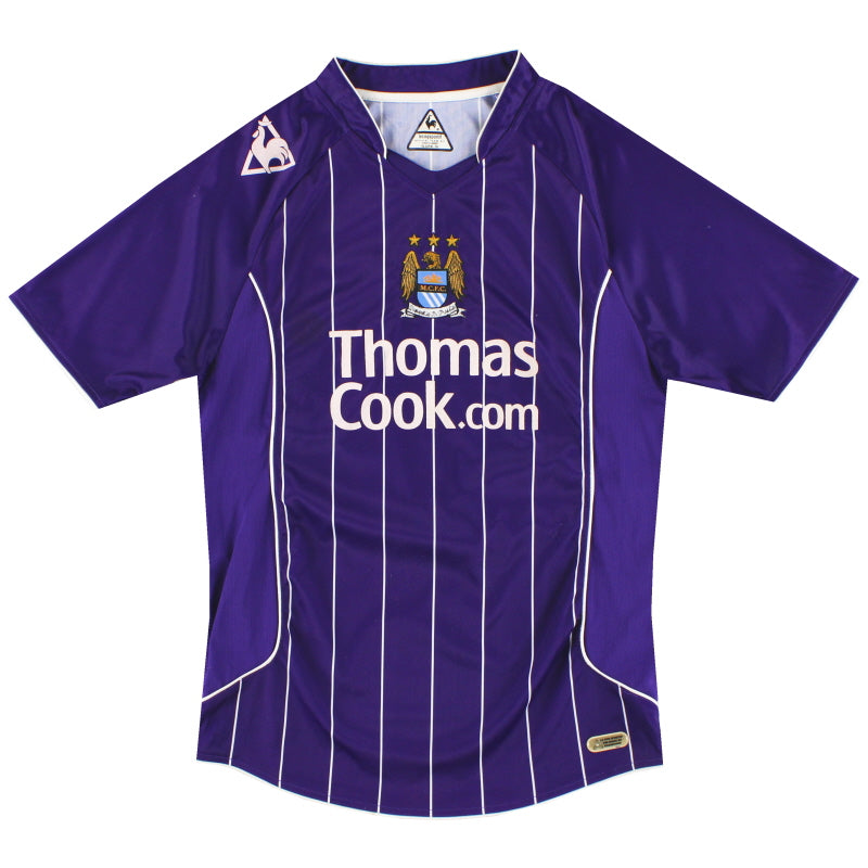 Camiseta de visitante Le Coq Sportif del Manchester City 2007-08 XL