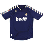 2007-08 Real Madrid camiseta de visitante adidas M