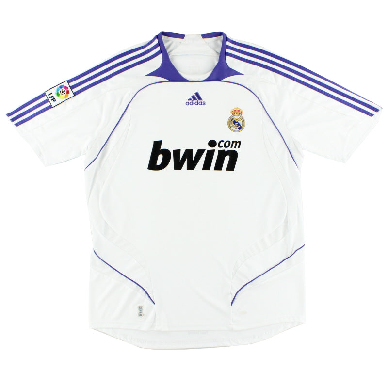 2007-08 Real Madrid adidas Home Shirt M
