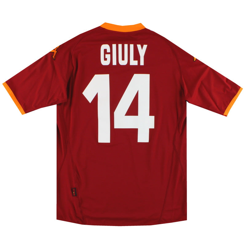 Camiseta Local Roma Kappa 2007-08 Giuly #14 *Como Nueva* XL