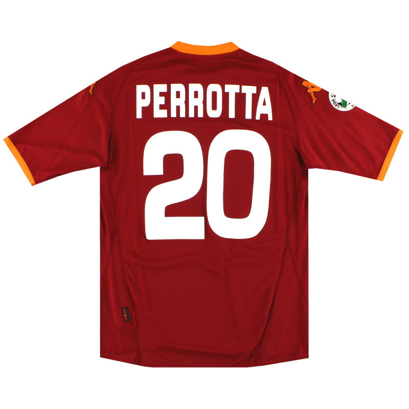 Camiseta de local Kappa de la Roma 2007-08 Perrotta #20 *Como nueva* XL